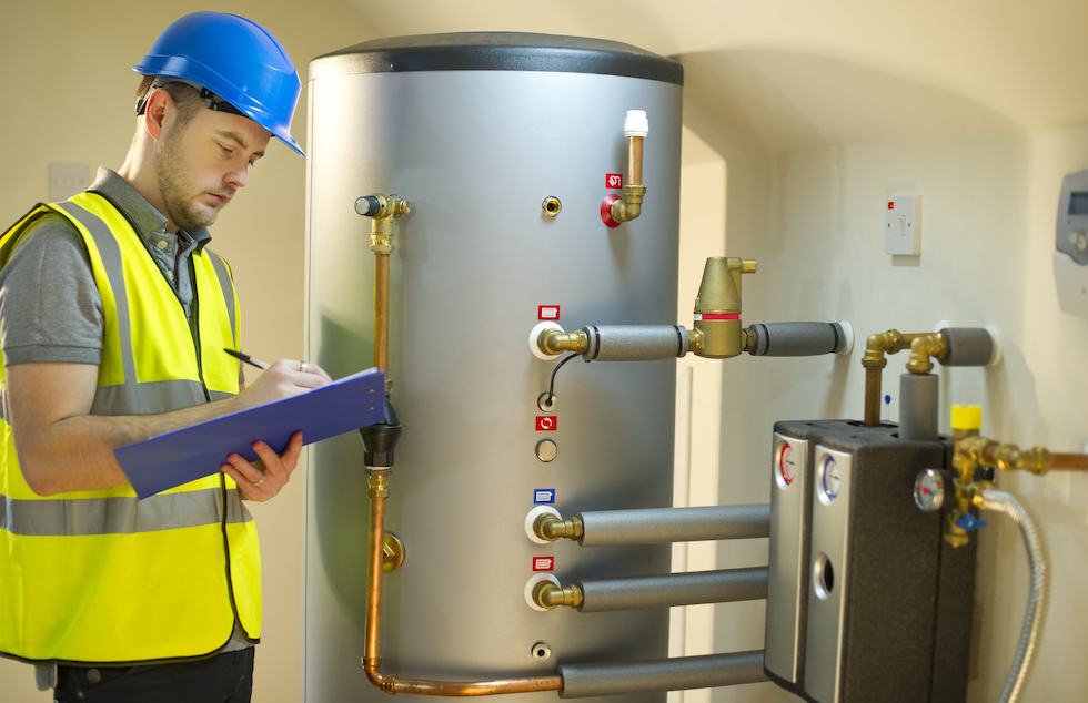 Air source heating installation